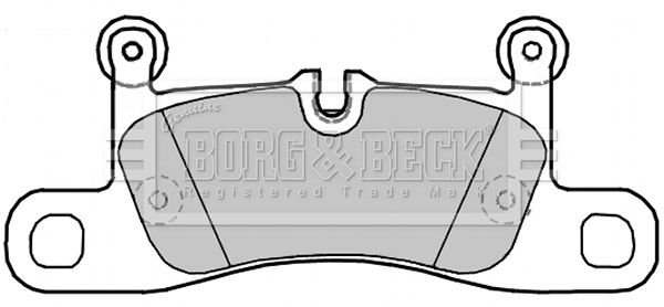 BORG & BECK Комплект тормозных колодок, дисковый тормоз BBP2280